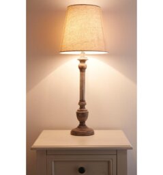 Saenz 59.5cm Grey Standard Table Lamp