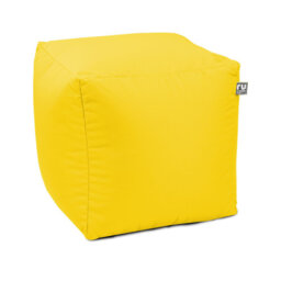 rucomfy Beanbags Indoor Outdoor Cube Bean Bag Pouffe. Home or Garden Extra Seating. Square Water Resistant Footstool 38 x 38cm