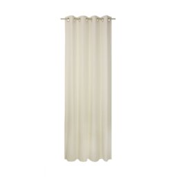 Alderete Cotton Blend Eyelet Curtain single Panel, opaque
