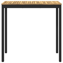 Acacia Metal Base Dining Table