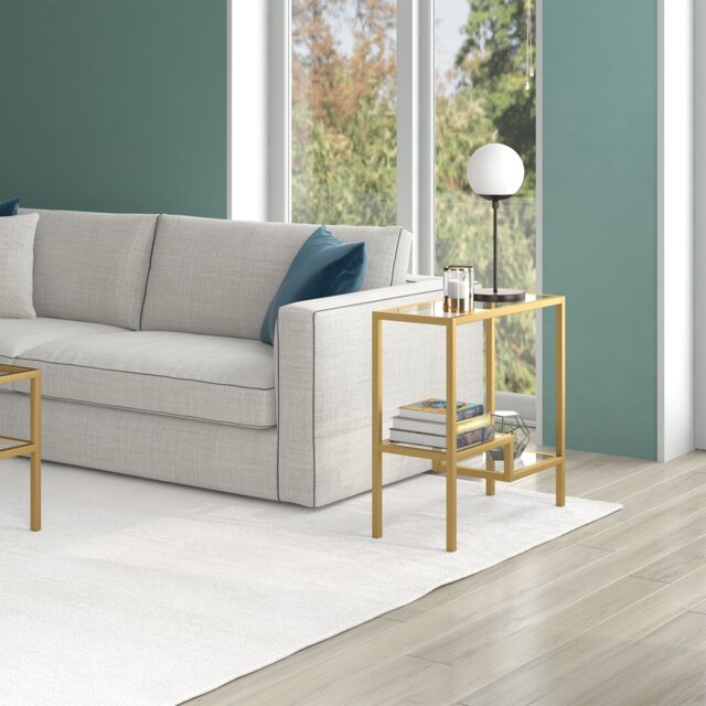 Glass Top End Table