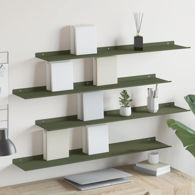 Floating Shelf Wall-Mounted Steel Home Storage Shelving Modern Shelves