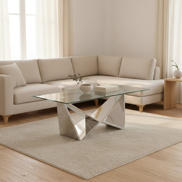 Vina Cross Legs Coffee Table