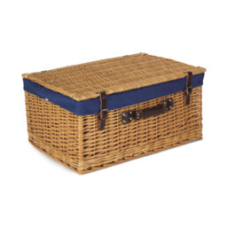 "24"" Wicker Hamper Basket With Lining"