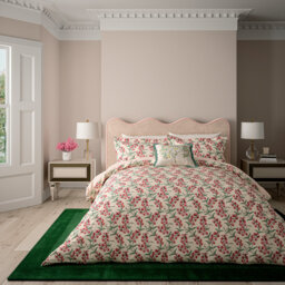 Sweet Tendrils Cotton Floral Duvet Cover Set with Pillowcases Included