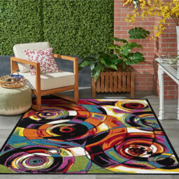 Nisbett Geometric Indoor / Outdoor Area Rug