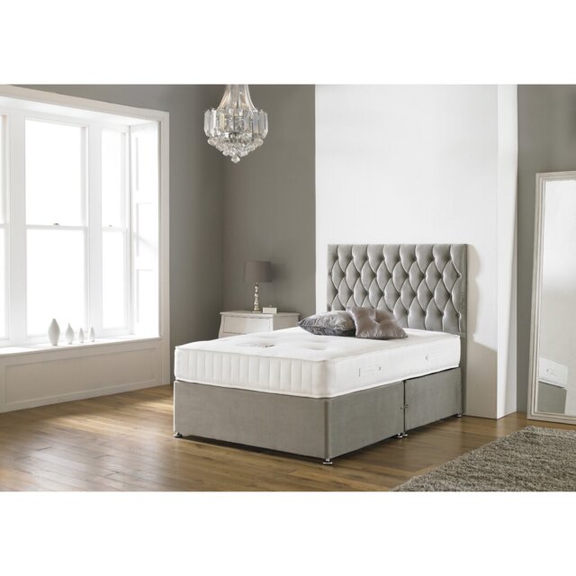 Asia Upholstered UK King - DE 150 X 200 Cm Bed with Mattress