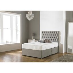 Asia Upholstered UK King - DE 150 X 200 Cm Bed with Mattress