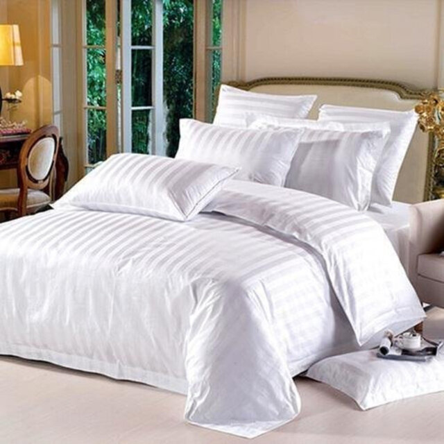 Bottomley Microfiber Satin Stripe Duvet Cover Set