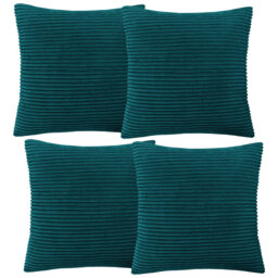 Aspire Homeware Striped Square Velvet Cushion Cover