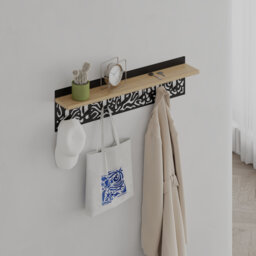 Amieva Metal Wall Organizer with Key Hooks