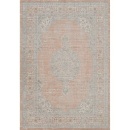 Washable Living Room Traditional Orchid Floral Area Rug – Soft Polypropylene Weaving, Low Pile, Non Slip Cotton Backing for Elegant Indoor Spaces, Cor