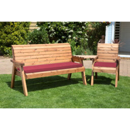 Galindo Solid Wood Pine Outdoor Bench