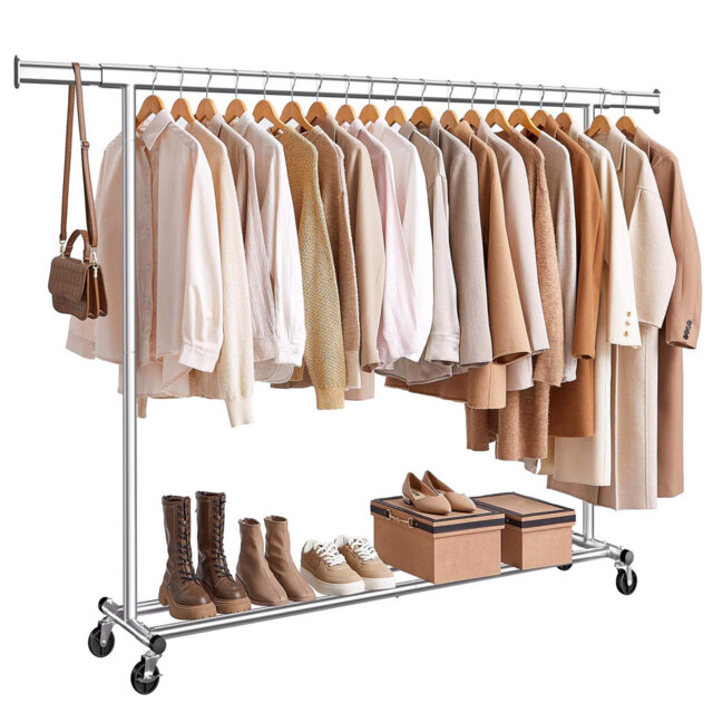Bonville Adjustable Rolling Clothing Rack