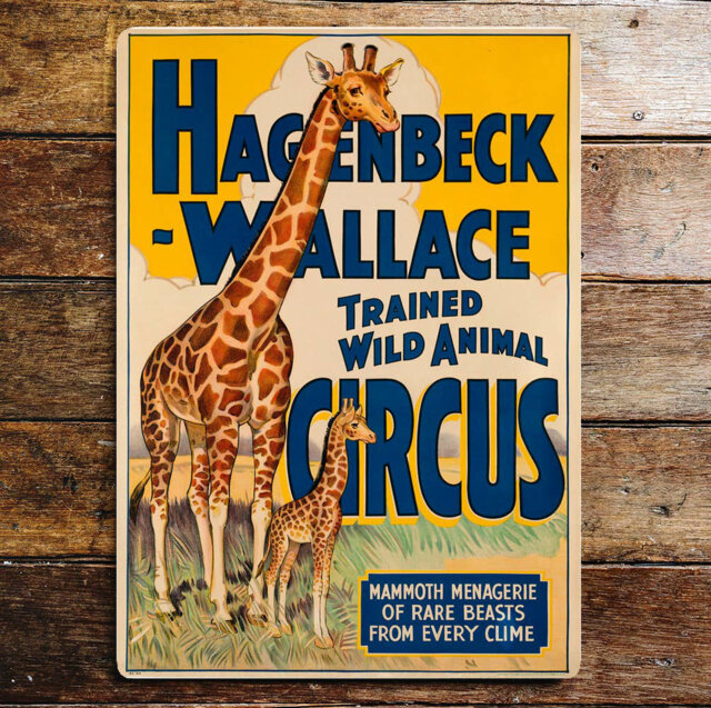 Hagenbeck Trained Wild Animal Circus Wall DÃ©cor