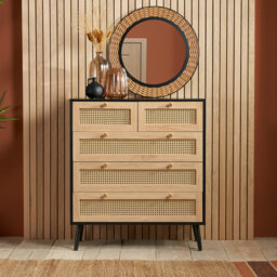 Noemi 85cm W 5 - Drawer Chest of Drawers