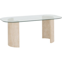 Modena Glass Top Dining Table