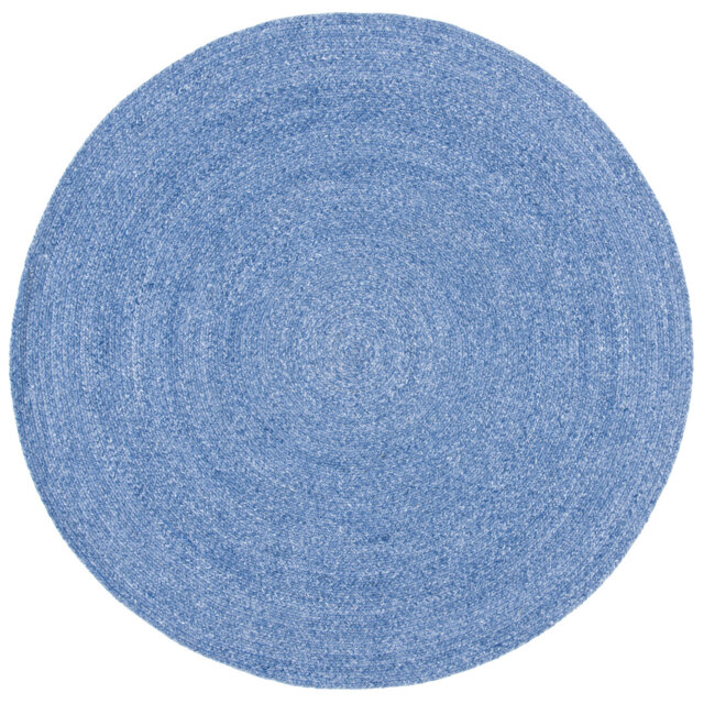 Round Allyra Solid Colour Hand Woven Indoor / Outdoor Area Rug