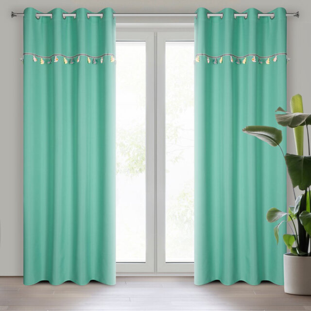 Kids Semi Sheer Curtain Single Panel