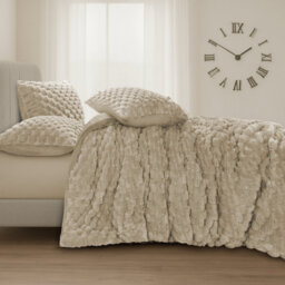 Polyester Solid Colour Duvet Cover Set