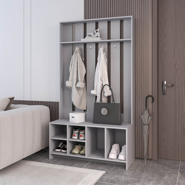Bellino Hall Tree 96.8cm Wide with Bench and Shoe Storage