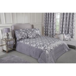 Leah Polyester Floral Bedspread with Pillow Shams Included