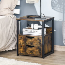 Bunnlevel 40cm W Steel Bedside Table