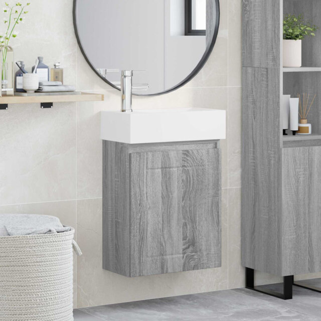 Single Bathroom Vanity with Ceramic Basin