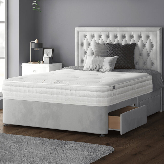 Gallego Upholstered UK Super King - DE 180 X 200 Cm Divan Bed