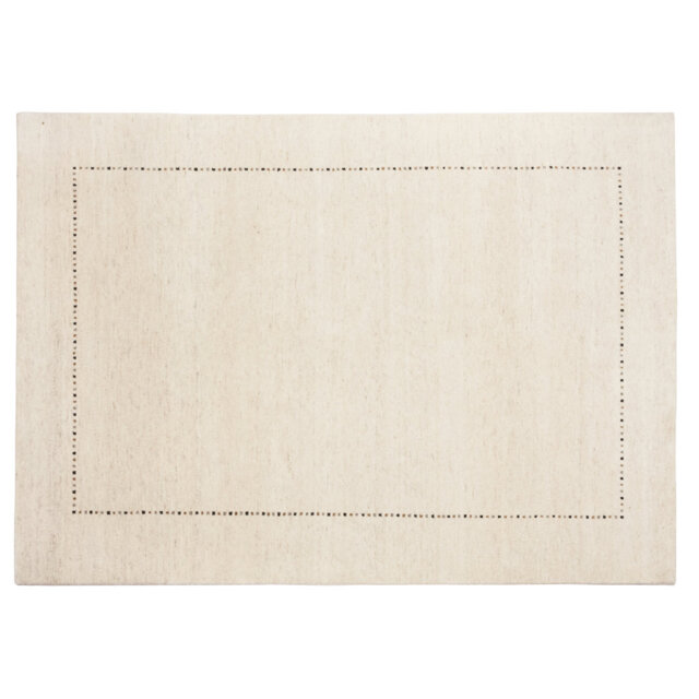Abere Hand Hooked Wool Cream Rug