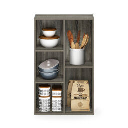 Emilijana 5-Cube No Tool Assembly Open Shelf Bookcase