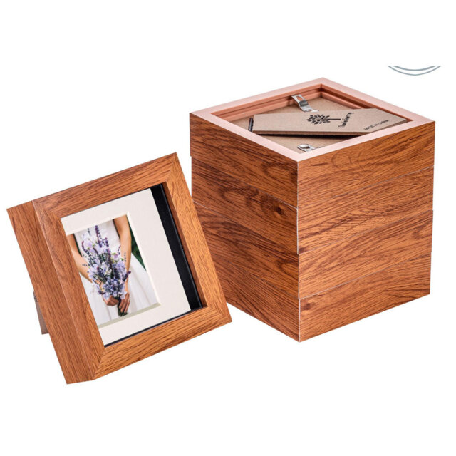 Bevelled Shadow Box Picture Frame with Mat