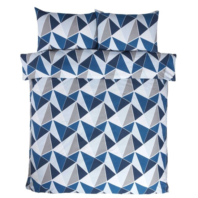Voss Cotton Blend Geometric Shapes Duvet Cover with Pillowcases Included