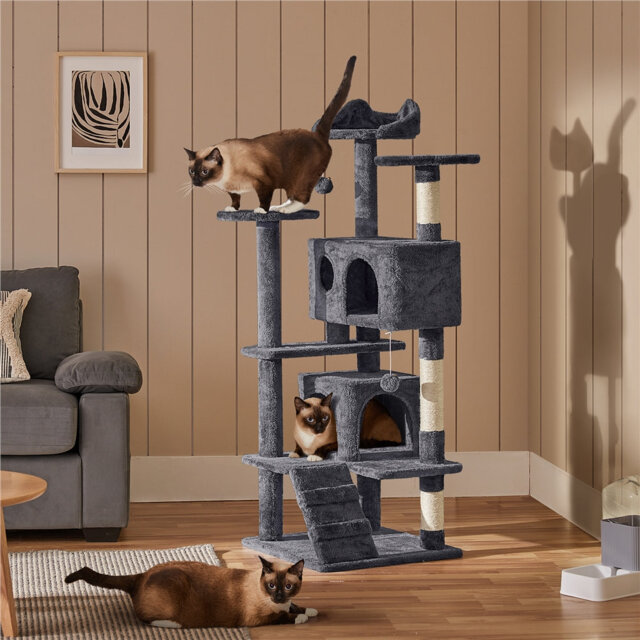 Multilevel Cat Tree Condo with Scratching Posts