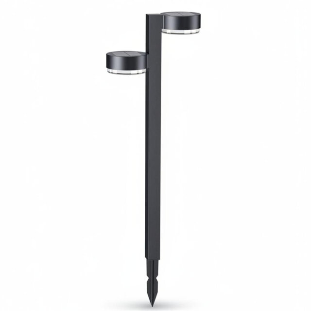 Bright Dual-Head Solar Pathway Lights for Outdoor Garden & Patio
