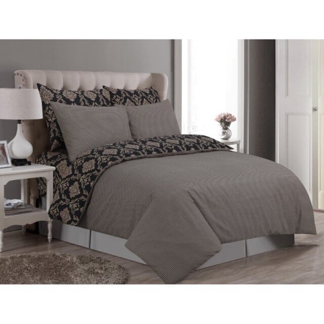 Fortenberry Satin Solid Colour Duvet Cover Set with Pillowcases Included