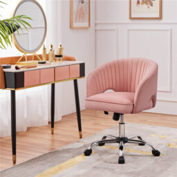 Swivel Office Task Chair with Adjustable Height and Padded Cushion