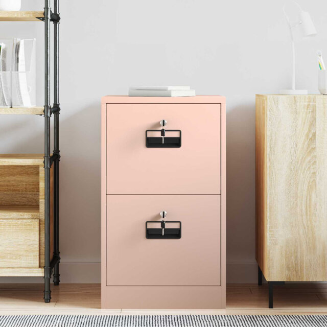 File Cabinet With Drawer With Shelf Geometric Cold-Rolled Steel Modern