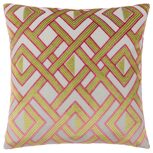 Henley Geometric Square Cushion