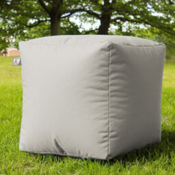 rucomfy Beanbags Indoor Outdoor Cube Bean Bag Pouffe. Home or Garden Extra Seating. Square Water Resistant Footstool 38 x 38cm
