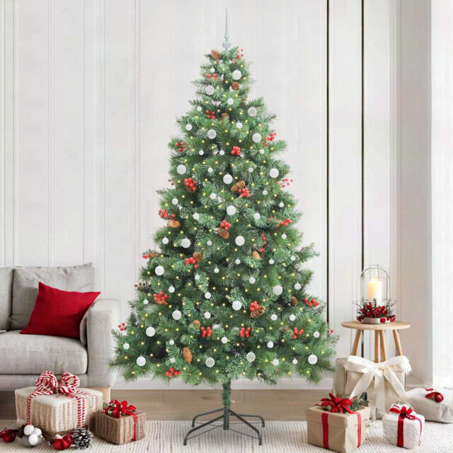 Artificial Christmas Tree 240 cm PVC and Metal
