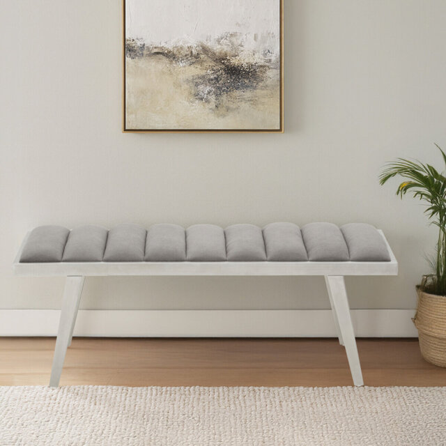 Carina Velvet Upholstered Bench
