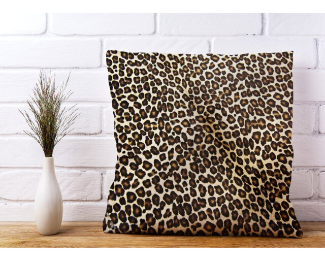 Sturdevant Leopard Hide Print Animal Print Scatter Cushion with Filling