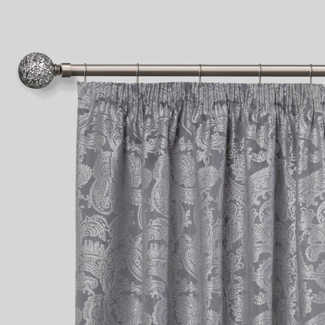 Abrahamson Antique Brass Adjustable 160cm to 300cm 2cm Single Curtain Pole