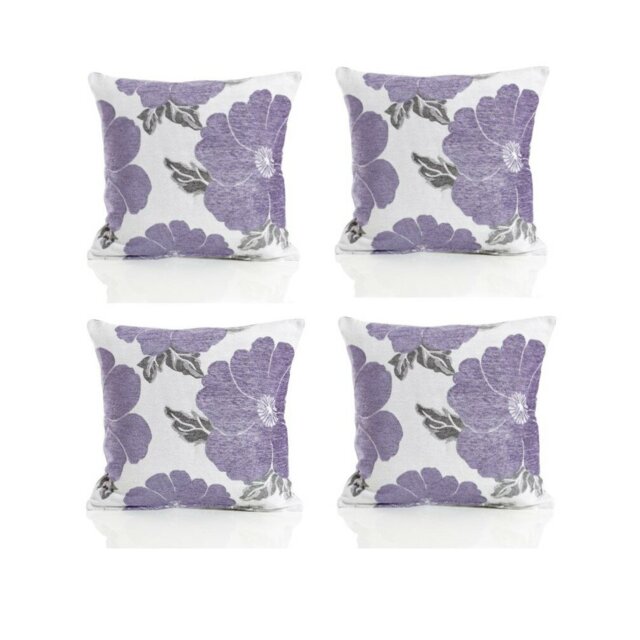 Darionte Poppy Chenille Cushion Cover with Filler Pad