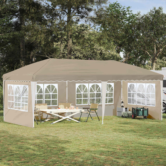 Vidaxl Pop-Up Party Tent 210D Oxford With Sliver Coating Event Shelter Gazebo