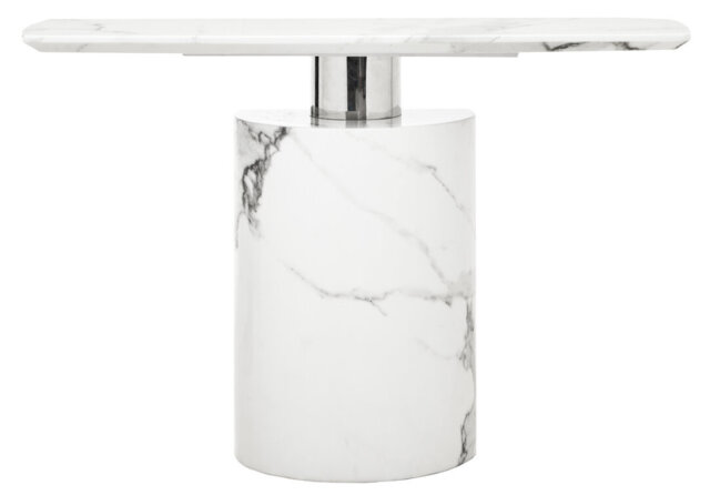 120cm Marble Top Console Table