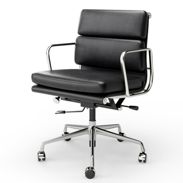 Genuine Leather Office Chair, Conference Chair With Ergonomic Lumbar Back Support