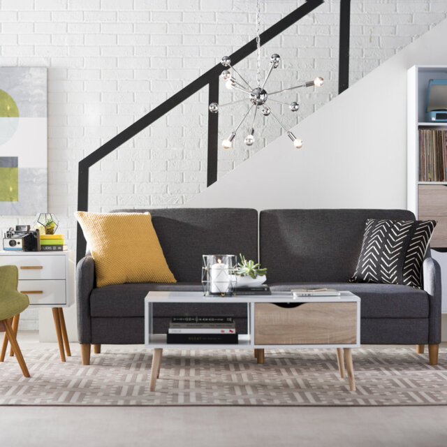2 Seater Linen Blend Sofa