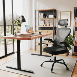 Ergonomic Adjustable Mesh Office Desk Chair - Headrest, Armrest & Lumbar Support